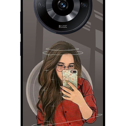Selfie Queen Realme Narzo 60 5G Glass Case Back Cover by Casekaro