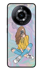 Selfie Girl Realme Narzo 60 5G Glass Case Back Cover by Casekaro