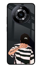 Aesthetic Boy Realme Narzo 60 5G Glass Case Back Cover by Casekaro
