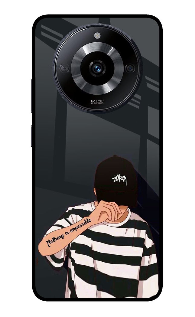 Aesthetic Boy Realme Narzo 60 5G Glass Case Back Cover by Casekaro