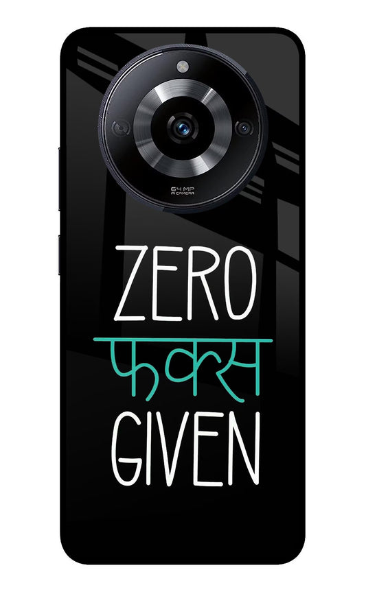Zero Fucks Given Realme Narzo 60 5G Glass Case