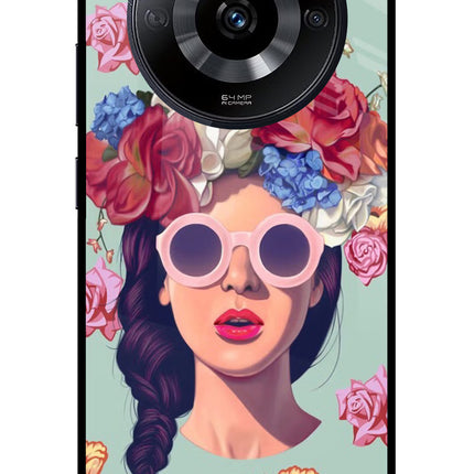 Pretty Girl Realme Narzo 60 5G Glass Case Back Cover by Casekaro