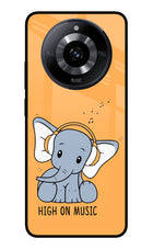 High On Music Realme Narzo 60 5G Glass Case Back Cover by Casekaro