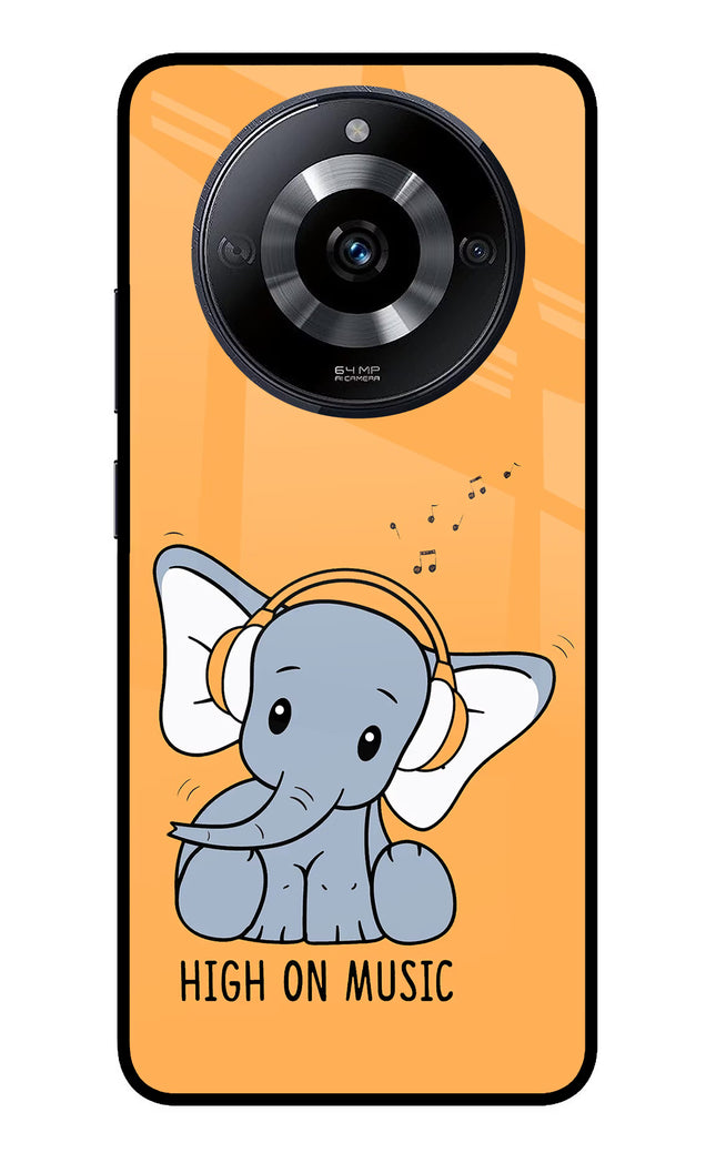 High On Music Realme Narzo 60 5G Glass Case Back Cover by Casekaro