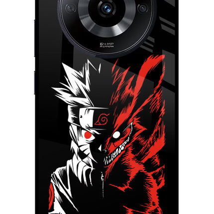 Naruto Two Face Realme Narzo 60 5G Glass Case Back Cover by Casekaro