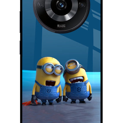 Minion Laughing Realme Narzo 60 5G Glass Case Back Cover by Casekaro