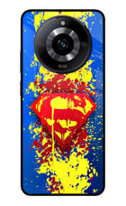 Superman logo Realme Narzo 60 5G Glass Case Back Cover by Casekaro
