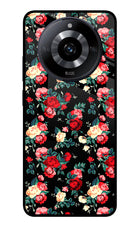 Rose Pattern Realme Narzo 60 5G Glass Case Back Cover by Casekaro