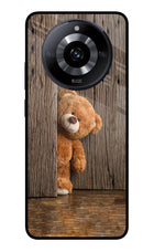 Teddy Wooden Realme Narzo 60 5G Glass Case Back Cover by Casekaro