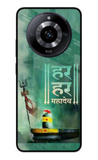 Har Har Mahadev Shivling Realme Narzo 60 5G Glass Case Back Cover by Casekaro