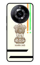 Satyamev Jayate Brown Logo Realme Narzo 60 5G Glass Case Back Cover by Casekaro