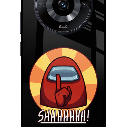 Among Us Shhh! Realme Narzo 60 5G Glass Case Back Cover by Casekaro