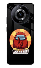 Among Us Shhh! Realme Narzo 60 5G Glass Case Back Cover by Casekaro