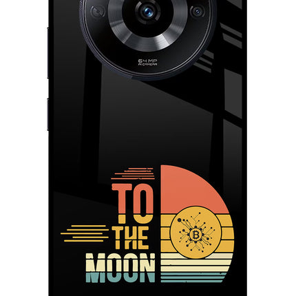 To the Moon Realme Narzo 60 5G Glass Case Back Cover by Casekaro