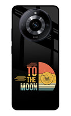 To the Moon Realme Narzo 60 5G Glass Case Back Cover by Casekaro