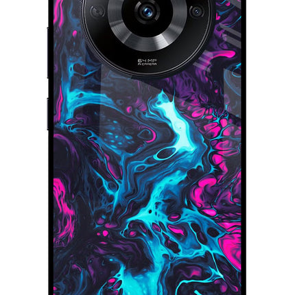 Abstract Realme Narzo 60 5G Glass Case Back Cover by Casekaro