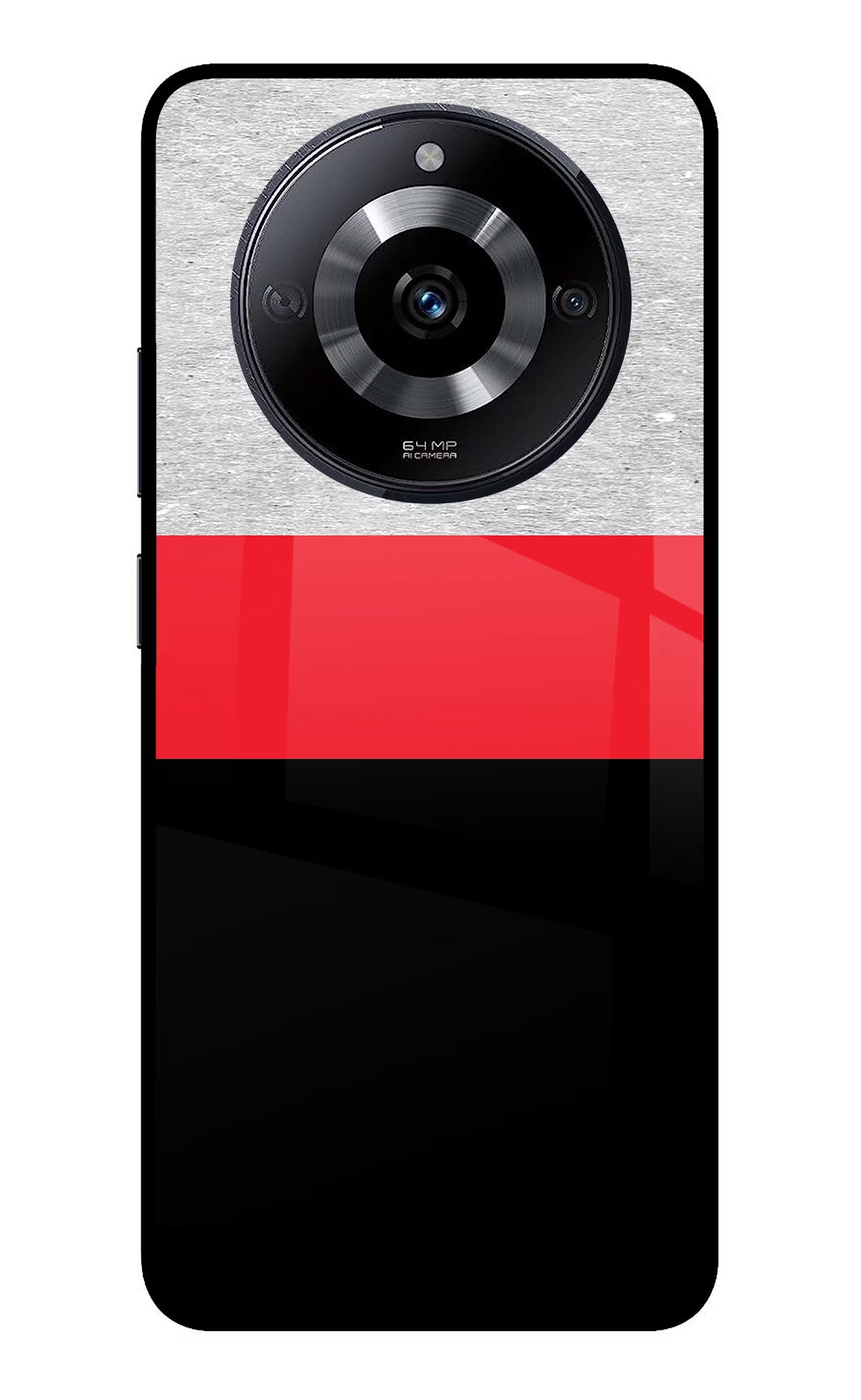 Tri Color Pattern Realme Narzo 60 5G Glass Case