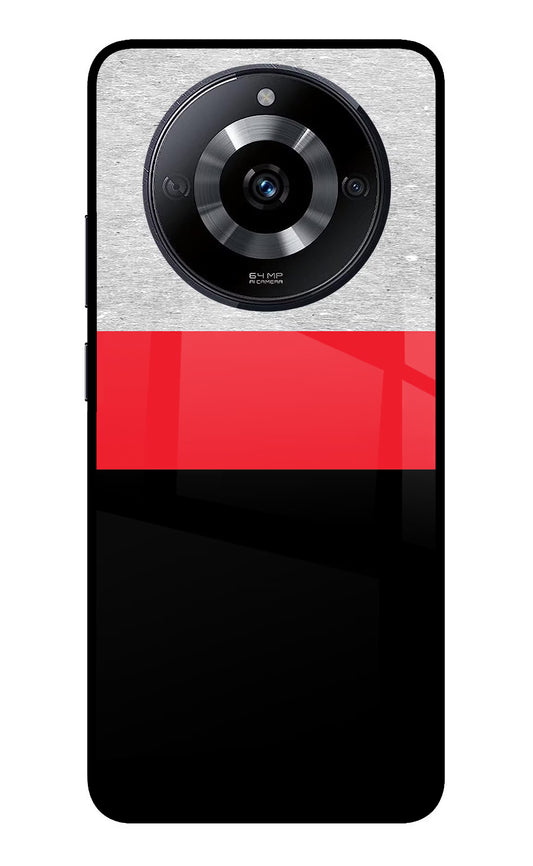 Tri Color Pattern Realme Narzo 60 5G Glass Case