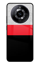 Tri Color Pattern Realme Narzo 60 5G Glass Case Back Cover by Casekaro