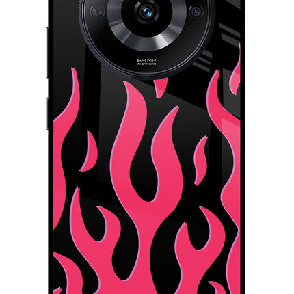 Fire Flames Realme Narzo 60 5G Glass Case Back Cover by Casekaro