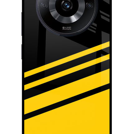 Yellow Shades Realme Narzo 60 5G Glass Case Back Cover by Casekaro