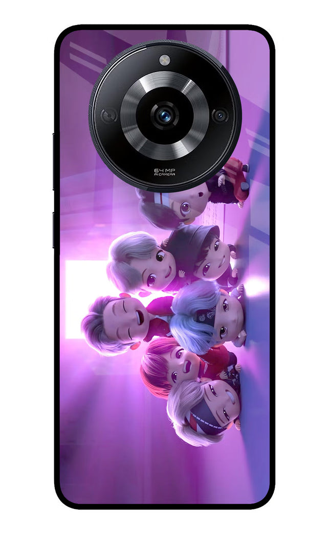 BTS Chibi Realme Narzo 60 5G Glass Case Back Cover by Casekaro