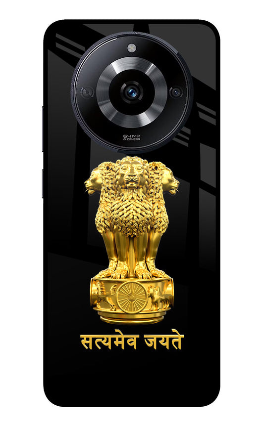 Satyamev Jayate Golden Realme Narzo 60 5G Glass Case