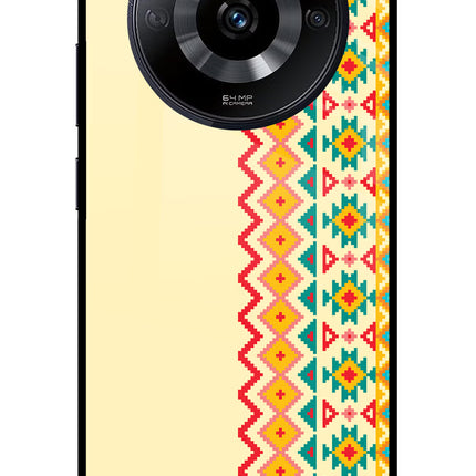 Ethnic Seamless Realme Narzo 60 5G Glass Case Back Cover by Casekaro
