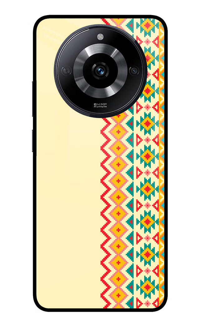 Ethnic Seamless Realme Narzo 60 5G Glass Case Back Cover by Casekaro