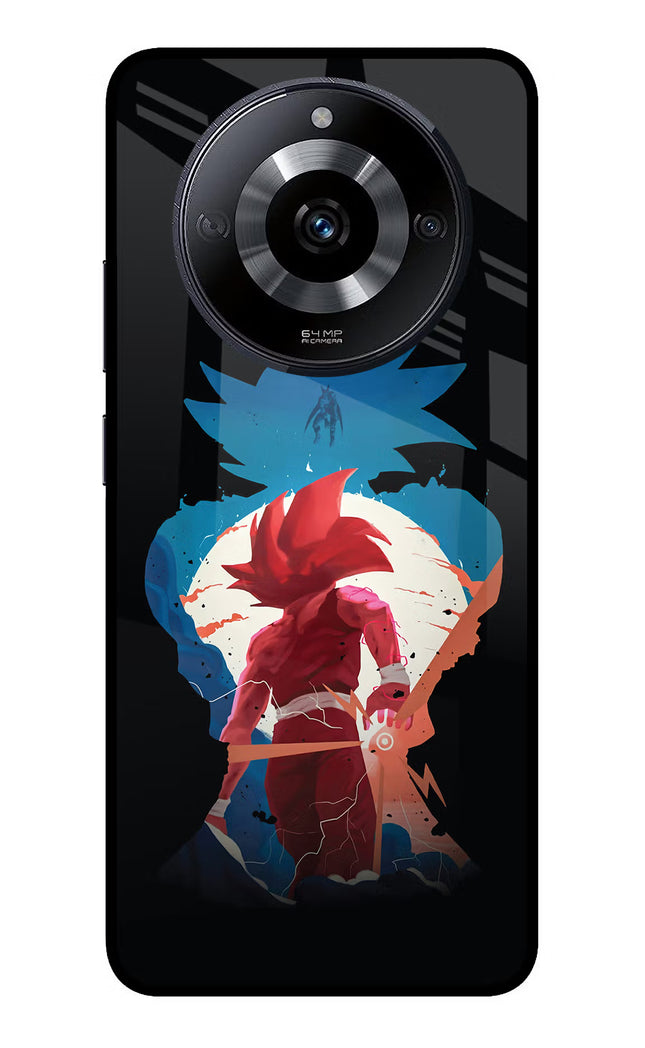 Goku Realme Narzo 60 5G Glass Case Back Cover by Casekaro