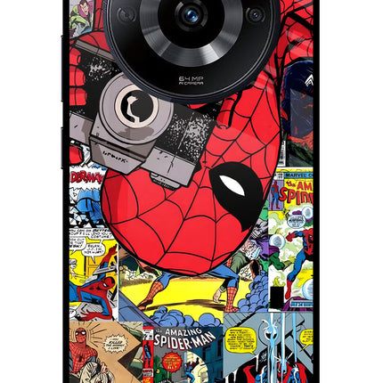 Spider Man Realme Narzo 60 5G Glass Case Back Cover by Casekaro