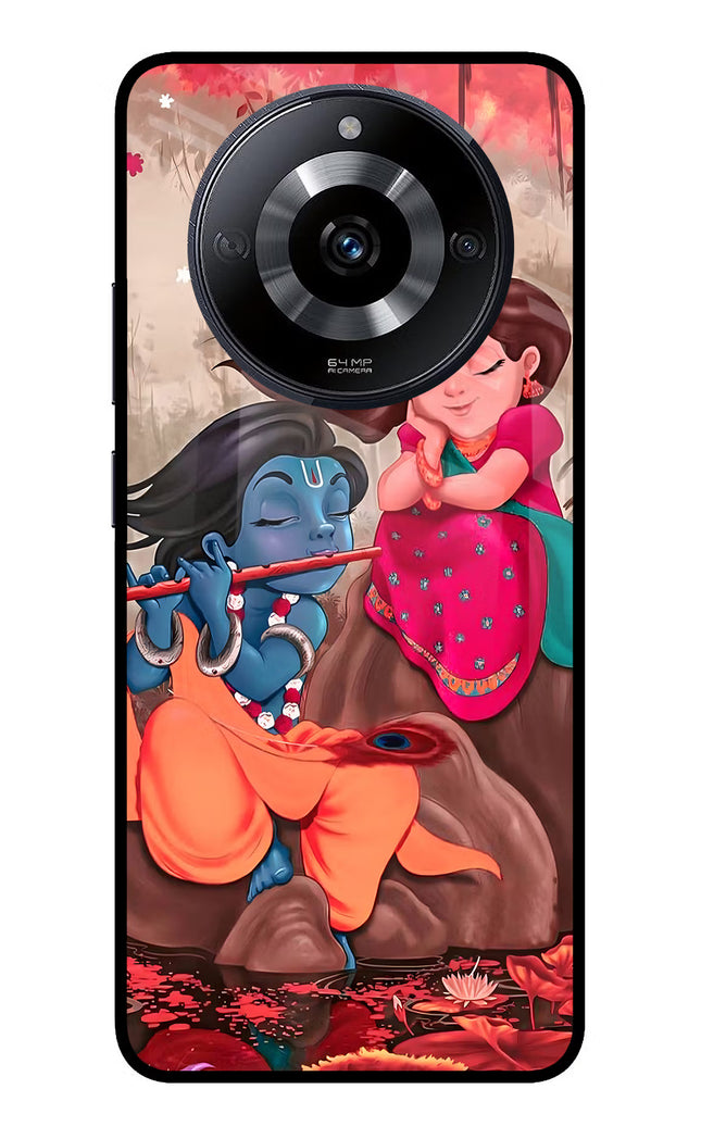 Radhe Krishna Realme Narzo 60 5G Glass Case Back Cover by Casekaro