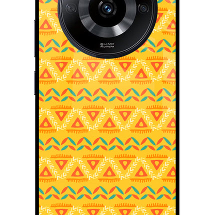 Tribal Pattern Realme Narzo 60 5G Glass Case Back Cover by Casekaro