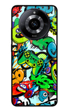 Game Doodle Realme Narzo 60 5G Glass Case Back Cover by Casekaro