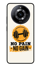 No Pain No Gain Realme Narzo 60 5G Glass Case Back Cover by Casekaro