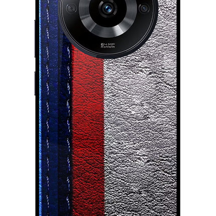 BMW Stripes Realme Narzo 60 5G Glass Case Back Cover by Casekaro
