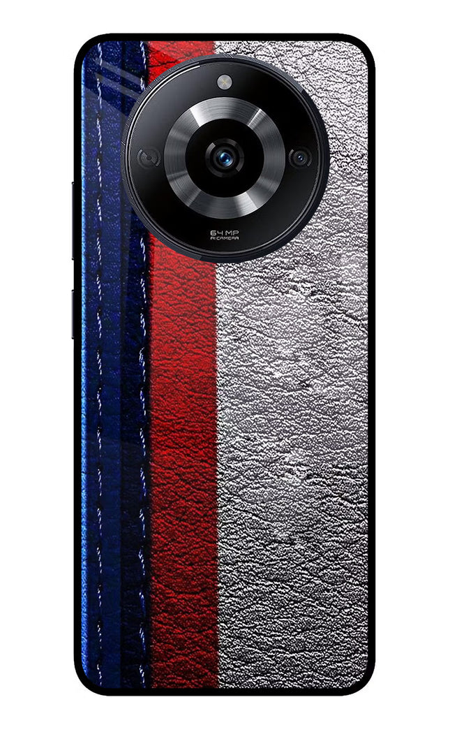 BMW Stripes Realme Narzo 60 5G Glass Case Back Cover by Casekaro