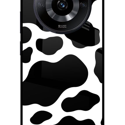 Cow Spots Realme Narzo 60 5G Glass Case Back Cover by Casekaro