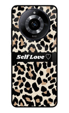 Leopard Print Self Love Realme Narzo 60 5G Glass Case Back Cover by Casekaro