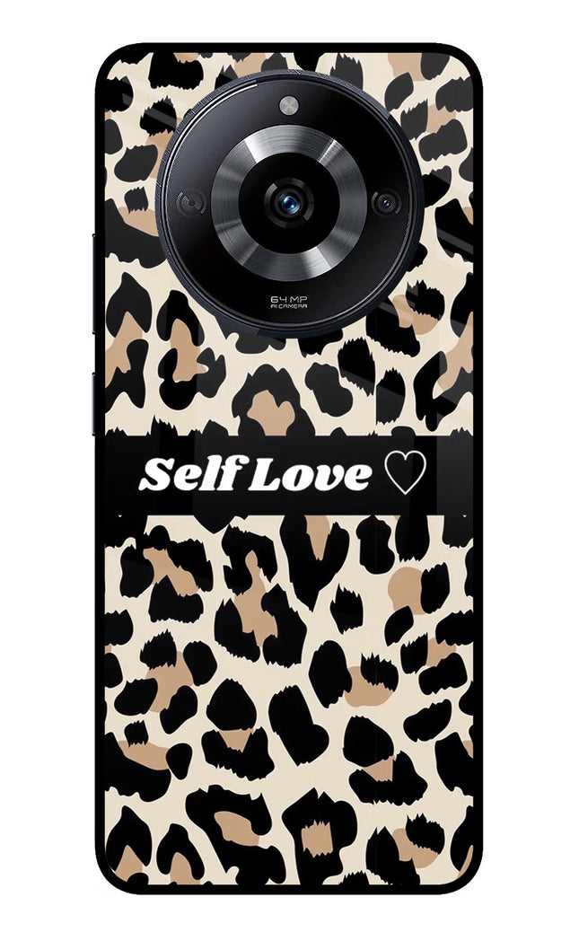 Leopard Print Self Love Realme Narzo 60 5G Glass Case Back Cover by Casekaro
