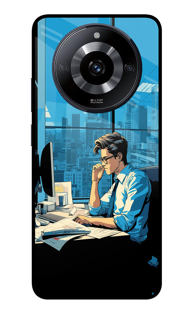 Focused Hustler (AI Generated) Realme Narzo 60 5G Glass Case Back Cover by Casekaro