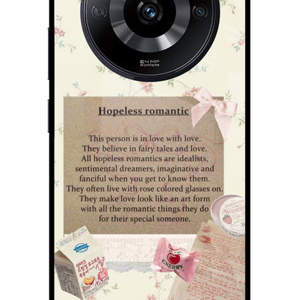 Hopeless Romantic Realme Narzo 60 5G Glass Case Back Cover by Casekaro