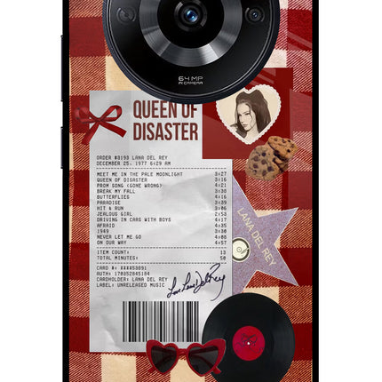 Queen of Disaster Realme Narzo 60 5G Glass Case Back Cover by Casekaro