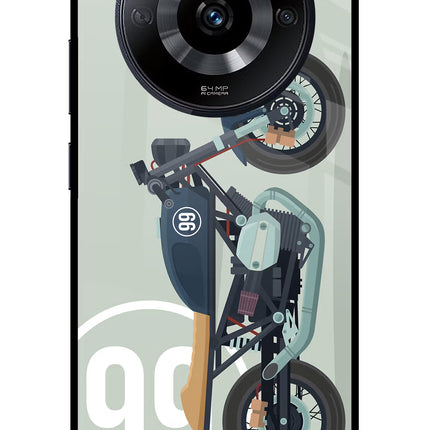 Classic Cafe Racer 99 Realme Narzo 60 5G Glass Case Back Cover by Casekaro