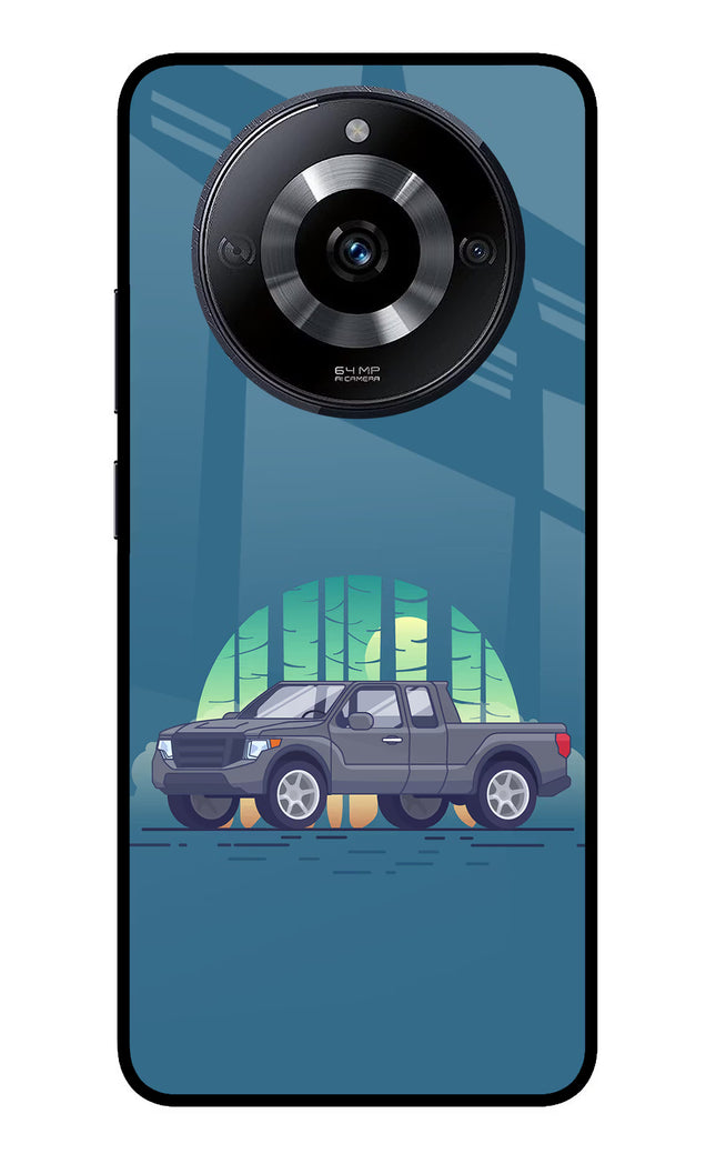 Retro Garage Vibe Realme Narzo 60 5G Glass Case Back Cover by Casekaro