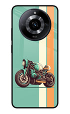 Striped Moto Drift Realme Narzo 60 5G Glass Case Back Cover by Casekaro