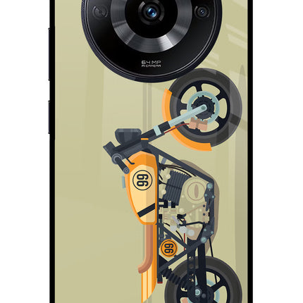 Vertical Speedster Realme Narzo 60 5G Glass Case Back Cover by Casekaro