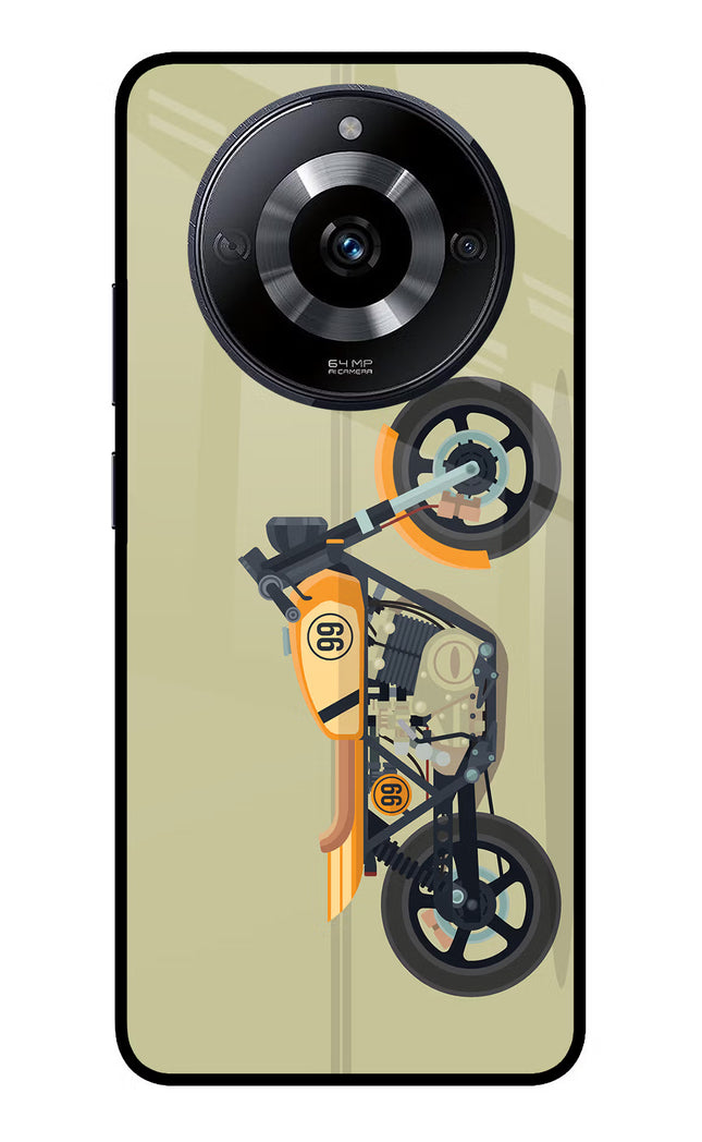 Vertical Speedster Realme Narzo 60 5G Glass Case Back Cover by Casekaro