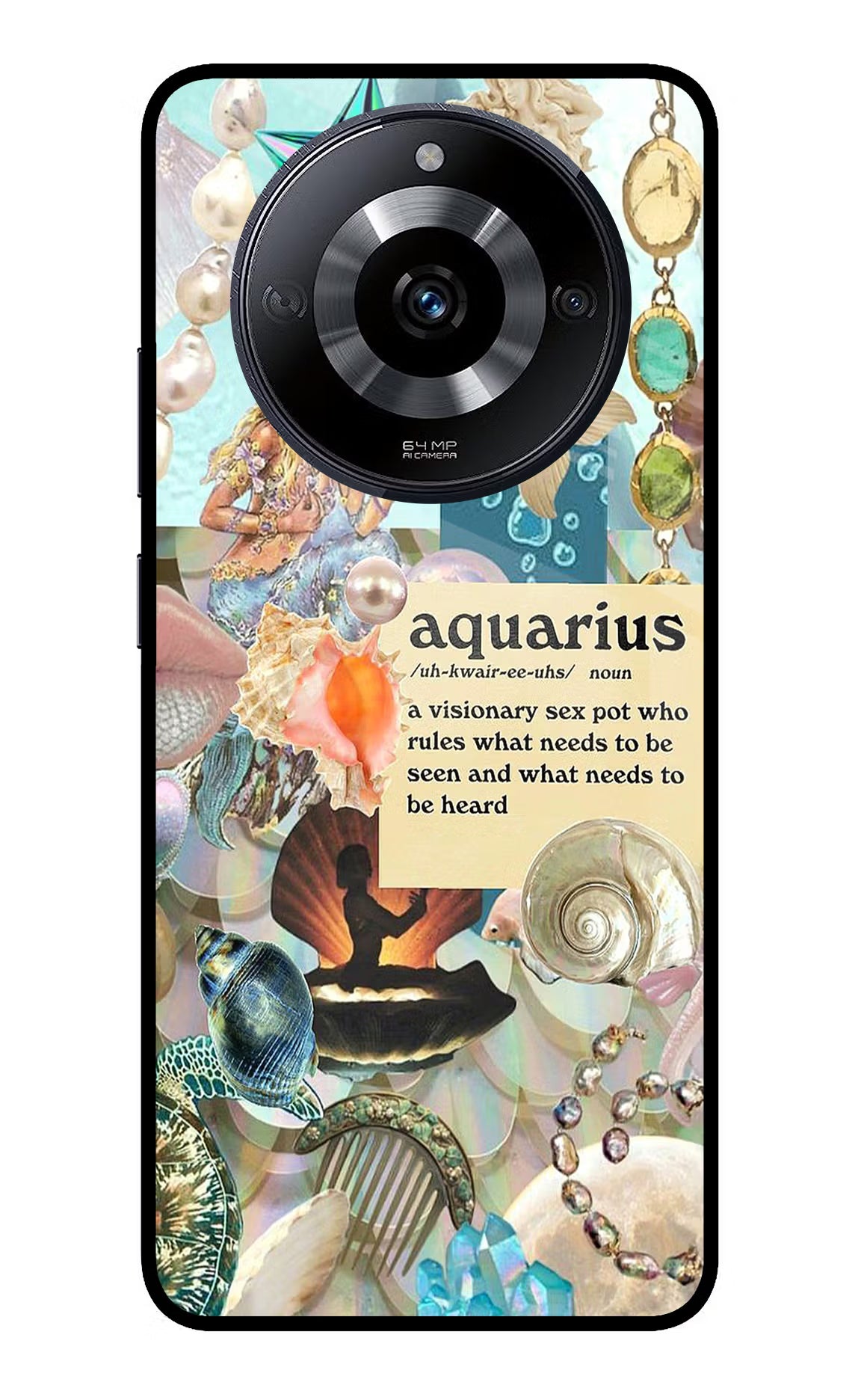 Aquarius Zodiac Realme Narzo 60 5G Glass Case