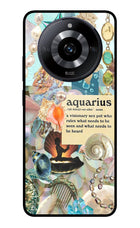 Aquarius Zodiac Realme Narzo 60 5G Glass Case Back Cover by Casekaro